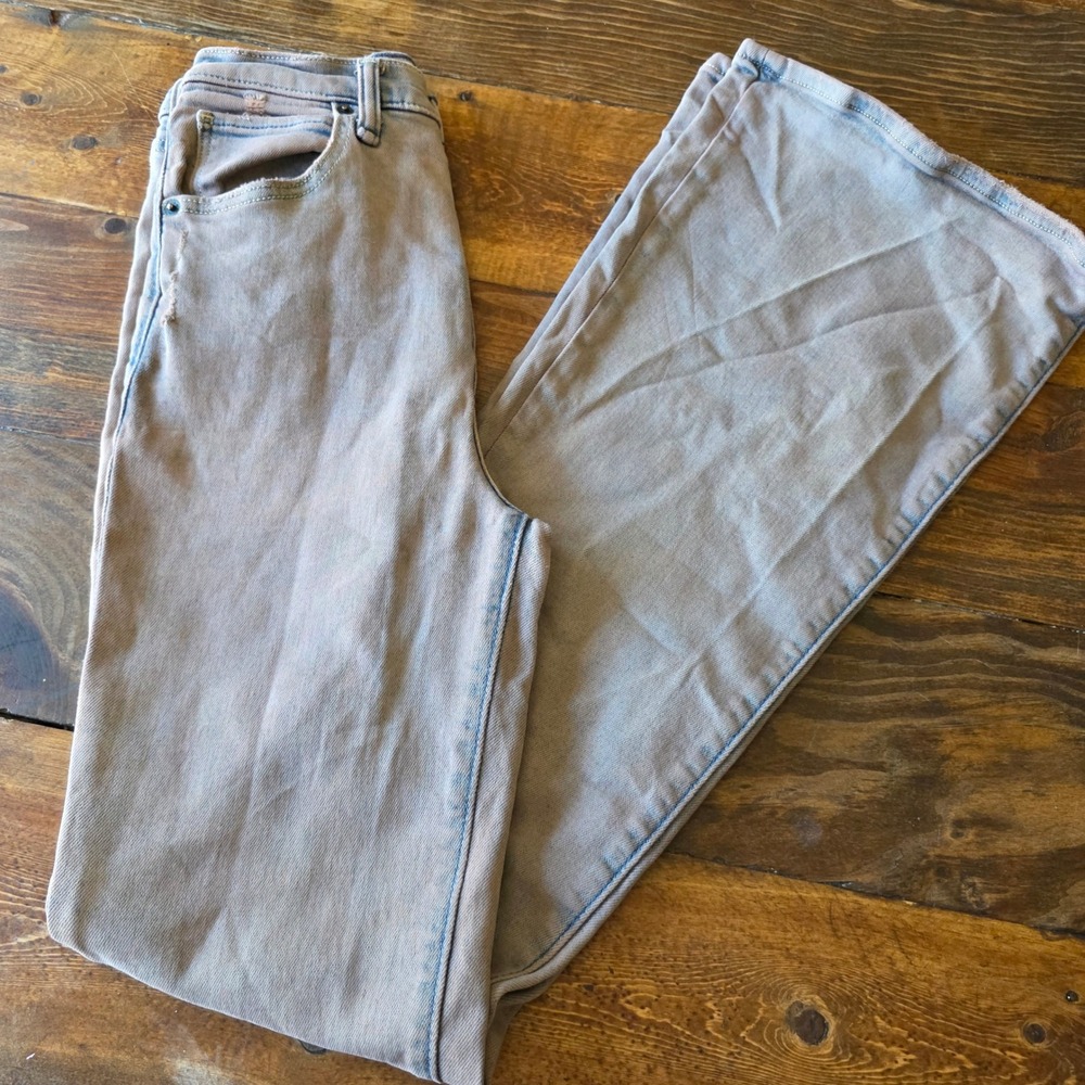 Abercrombie & Fitch Flare‎ Ultra High Rise Jeans purple tone Women's Size 24 00r